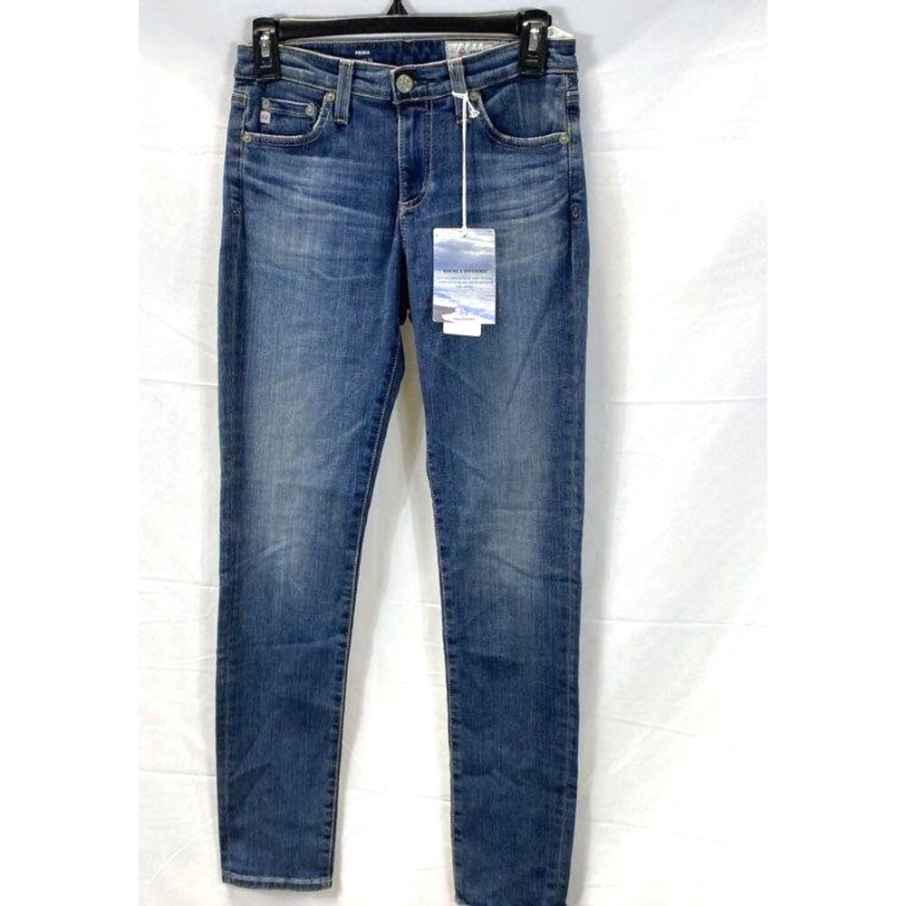 NWT Ariana Goldschmied AG Women Blue Skinny Jeans Size 25R